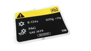 Naklejka na pas przedni - klimatyzacja 600 g