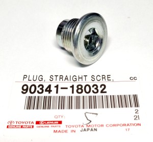 TOYOTA KOREK  SPUSTOWY OLEJU SKRZYNI BIEGÓW I MOSTU